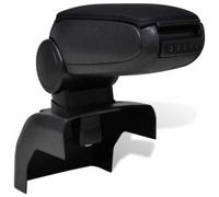 Bracciolo auto regolabile con vano portaoggetti per Ford Focus 2005-2011 | Robusto alloggiamento in plastica, coperchio imbottito, regolabile, pratico vano portaoggetti, facile da montare