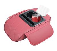 bracciolo auto | Scatola ergonomica | Bracciolo console centrale con portabicchieri, scatola, slot per telefono, borsa portaoggetti laterale - per gomitiera