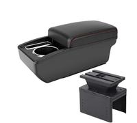 Bracciolo Box Accessori Universali Per Braccioli Auto Parti Di Retrofit Per Lo Stoccaggio Aumentano E Alleviano La Fatica(A1 Black red NO USB)