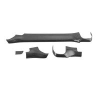 bracciolo Box Adatto per Ford Adatto per Ranger Adatto per Wildtrak T9 2023 2024+ Striscia decorativa in fibra di carbonio per console centrale auto(LHD Black)