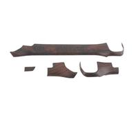 bracciolo Box Adatto per Ford Adatto per Ranger Adatto per Wildtrak T9 2023 2024+ Striscia decorativa in fibra di carbonio per console centrale auto(RHD Wooden)