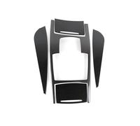 bracciolo Box Cornice decorativa per cambio marce in acciaio inox per console centrale, adatta per Audi A6 C6 2005-2011 LHD(A Carbon Fiber Color)