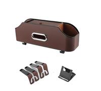 bracciolo Box Scatola portaoggetti interna per schienale sedile auto, portabicchieri, adatta per NIO ES7 ES8(Brown)