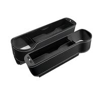 bracciolo Box Scatole portaoggetti sottili per seggiolini auto, organizer tascabile impermeabile, porta telefono, portabicchieri, luci LED ambientali(Black 2pcs)