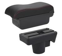 Bracciolo Centrale Auto Per Opel Per Astra H 2006-2011 Bracciolo Per Auto Con Superficie Curva(C1 Black red NO USB)