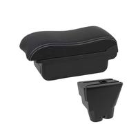 Bracciolo Centrale Auto Per Peugeot 207CC Bracciolo Box Interno Centrale Portaoggetti In Pelle PU Con USB Accessori Auto(C3 White line NoUSB)