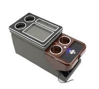 Bracciolo Centrale Auto Per Peugeot Per Traveller 2016+ Set Di Barre Portatutto Anteriori Per Auto General Business Bracciolo Centrale Negozio Mobile(E gray Wireless)