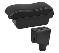 Bracciolo Centrale Auto Per Toyota Per Yaris 2015-2023 Bracciolo Per Auto Ibrido Console Centrale(A3 Black white NO USB)