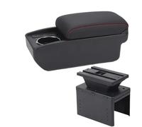 Bracciolo Centrale Bracciolo Universale Per Auto Scatola Bracciolo Modello Universale Scatola Di Immagazzinaggio Automatica Modifica Interni Bracciolo Portaoggetti(B1 Black red 6USB)