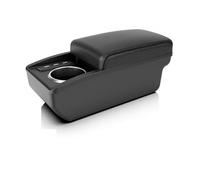 Bracciolo Centrale Per Auto Contenitore Interno Dedicato Retrofit Nero Rosso E Bianco In Plastica ABS Per Peugeot 207 Consolle(B2 Black line)