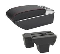 Bracciolo Centrale Per Auto Contenitore Portaoggetti Parti Di Ricambio Per VW Per Polo 2019 2020 2021 2022 2023 2024 Consolle(A1 Black red)