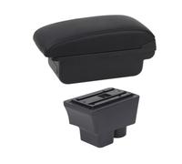 bracciolo Centrale per Auto Kit di adattamento per vano portaoggetti nel della console centrale Per Skoda Per Fabia 2 2008-2014(B1 Black Line)