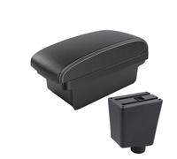 Bracciolo centrale per auto Per Clio 4 Per Captur 3 III IV Bracciolo Auto Decorazione Interna Console Centrale Doppio Strato Riporre Oggetti Box bracciolos Console Centrales(A Black white NOUSB)