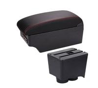 bracciolo Centrale per Auto Per Per Polo 9N 3 2002-2009, vano portaoggetti nel della console centrale con porta USB, retrofit(A1 7usb)