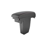 Bracciolo centrale per auto Per Peugeot 2008 Bracciolo Box Retrofit Parti Dettagli Interni Centro Vano Portaoggetti Accessori Auto Braccio Speciale USB(B2Black line leather6)