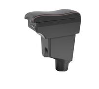 Bracciolo centrale per auto Per Toyota Per Yaris 2015 2016 2017 2018 2019 2020 2021 Bracciolo Per Auto Console Centrale Modifica Con LED USB(E2 Black Line16)