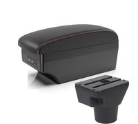 Bracciolo Centrale Per Auto Portabicchieri Accessorio Per Kia Per Rio II 2006 2007 2008 2009 2010(A1 red line)