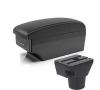 Bracciolo Centrale Per Auto Portabicchieri Accessorio Per Kia Per Rio II 2006 2007 2008 2009 2010(A2 Black line)