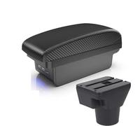Bracciolo Centrale Per Auto Portabicchieri Accessorio Per Kia Per Rio II 2006 2007 2008 2009 2010(B2 Black line)