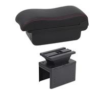 Bracciolo Centrale Per Fiat Per Grande Per Punto Bracciolo Box Auto Bracciolo Centrale Scatola Portaoggetti Interni Retrofit Con USB Accessori Auto Bracciolo Portaoggetti(B2 Red Line)