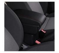 Bracciolo Centrale Per Fiat Per Panda II 2 Bracciolo Centrale Poggiabraccia Console Centrale Accessori Portabicchieri Porta USB Bracciolo Portaoggetti(A-Black red line)