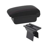 Bracciolo Centrale Per Ford Per Fiesta Mk5 Per Fusion 2002-2012 Bracciolo Box Bracciolo Box Auto Bracciolo Centrale Scatola Portaoggetti Con USB Bracciolo Portaoggetti(A1 red line No USB)