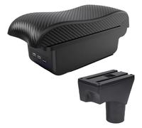 Bracciolo Centrale Per Nissan Per March Per Micra K13 MK4 IV Per Sunny 2010-2023 Box Portaoggetti Per Bracciolo Auto(B2 black line 3USB)
