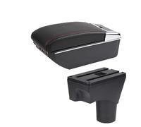 Bracciolo Centrale Per Nissan Per March Per Micra K13 Per Sunny Bracciolo Box Auto Bracciolo Box Portaoggetti Parti Di Retrofit Accessori Auto Auto Poggia Braccio(D red line 7USB)