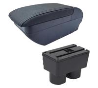 Bracciolo Centrale Per Nissan Per Tiida C11 Per Latio Per Sylphy Bracciolo Box Interno Auto Console Centrale(F All Black No USB)