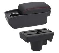 Bracciolo Centrale Per Opel Per Astra H Bracciolo Per Auto 2006-2011 Scatola Portaoggetti Parti Ricambio Accessori Interni(B1 Black red 6USB)