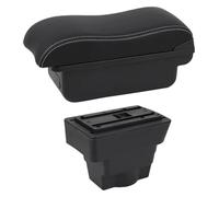 Bracciolo Centrale Per Opel Per Astra J 2012-2023 Bracciolo Centrale Per Auto Con Portaoggetti USB(B2 White Line)
