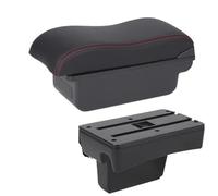 Bracciolo Centrale Per Peugeot 307 2001-2008 Bracciolo Box Auto Bracciolo Auto Accessori Auto Box Portaoggetti Auto Dettagli Interni Elevati Auto Poggia Braccio(C1 Black red No USB)