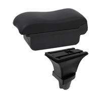 Bracciolo Centrale Per Toyota Per Aygo Bracciolo Box Auto Bracciolo Box Portaoggetti Centrale Dedicato Retrofit Con USB Accessori Auto Auto Poggia Braccio(A2 black line No USB)