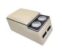 Bracciolo Centrale Per Toyota Per LAND Per CRUISER LC120 LC200 LC300 Bracciolo Posteriore Con Ricarica Per Telefono Cellulare(A-Be1ige)