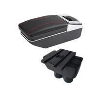 Bracciolo Centrale Per VW Per Touran Per Caddy Bracciolo Box Centrale Portaoggetti Interni Accessori Auto Retrofit Dedicati Auto Poggia Braccio(A red line NO USB)