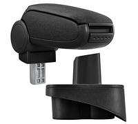 Bracciolo centrale - Poggiabraccio con vano portaoggetti - imbottito - in tessuto - nero