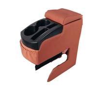 Bracciolo Centrale Scatola portaoggetti per bracciolo della console universale a due fori adatta per accessori per auto con bottiglia AC-458A Kit console centrale per auto(Red)