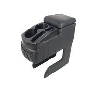 Bracciolo Centrale Scatola portaoggetti per bracciolo della console universale a due fori adatta per accessori per auto con bottiglia AC-458A Kit console centrale per auto(Black)