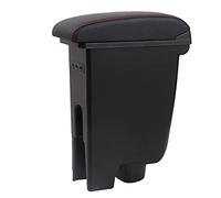 Bracciolo Centrale Uso Adatto Per PEUGEOT 107 Armrest Per CITROEN C1 / Armrest Box Box Store Central Scatola Prodotti Interno Storage Car-styling (Color Name : A1 Black leather)