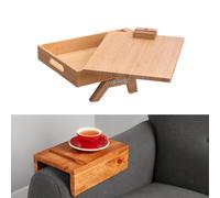Bracciolo Clip Vassoio Tavolo Divano in legno Bracciolo Vassoio per tazza