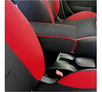 Bracciolo compatibile con 500L 2012-2017 in tessuto nero con BORDINO ROSSO REGOLABILE IN LUNGHEZZA Armrest mittelarmlehne