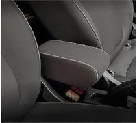 Bracciolo compatibile per Smart 453 ForTwo e ForFour TESSUTO NERO e CUCITURE BIANCHE regolabile in lunghezza