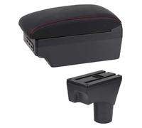 Bracciolo Console Centrale Per Nissan Per March Per Micra K13 MK4 IV Per Sunny Box Bracciolo Auto Console Centrale Archivia Contenuto Archiviazione(E1 Red Line)