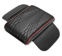 Bracciolo Console Centrale Per Nissan Per Qashqai J10 J11 Bracciolo Auto Cuscino Pelle E Spugna Tappetino Supporto Gomiti(B-Red edge)