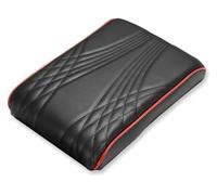 Bracciolo Console Centrale Per Nissan Per Qashqai J10 J11 Bracciolo Auto Cuscino Pelle E Spugna Tappetino Supporto Gomiti(-A-Red edge)