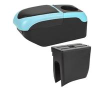 Bracciolo Console Per Dacia Per Box Bracciolo A Molla Auto Centrale Portaoggetti Retrofit Interno(Black Blue)