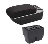 Bracciolo Console Per Ford Per Fiesta Box Bracciolo Dettagli Interni Parti Accessori Auto Braccio Portaoggetti Centrale(B1 Black red 7USB)