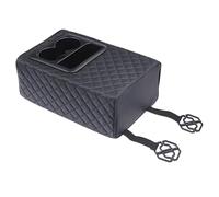 Bracciolo Del Sedile Posteriore - Console Del Sedile Posteriore 'auto | Scatola Portaoggetti Universale Per Organizer Per Auto, Portabicchieri Pieghevole, Scomparto In Pelle Regolabile Per Berlina