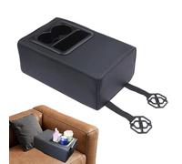 Bracciolo Del Sedile Posteriore - Console Del Sedile Posteriore 'auto | Scatola Portaoggetti Universale Per Organizer Per Auto, Portabicchieri Pieghevole, Scomparto In Pelle Regolabile Per Berlina