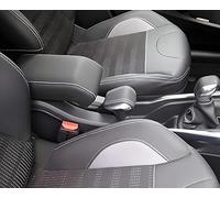 bracciolo Design Compatibile 2008 (2013-2019) Nero Cuciture Bianco Montaggio Senza Viti